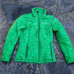 Columbia Women’s XS Green Omni-Heat Puffer Jacket Winter Coat Outdoor Warm
